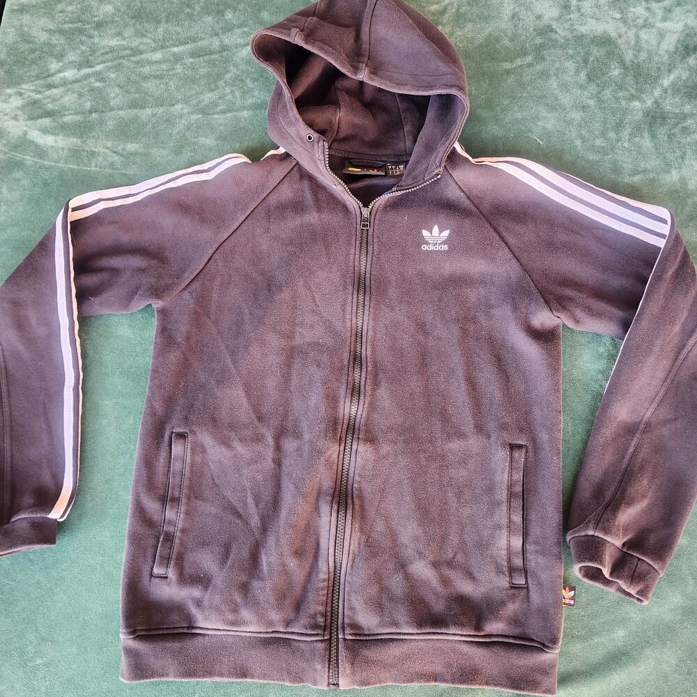 Adidas Pharrell Williams Collaboration Trefoil Graphic Zip Hoodie Size S